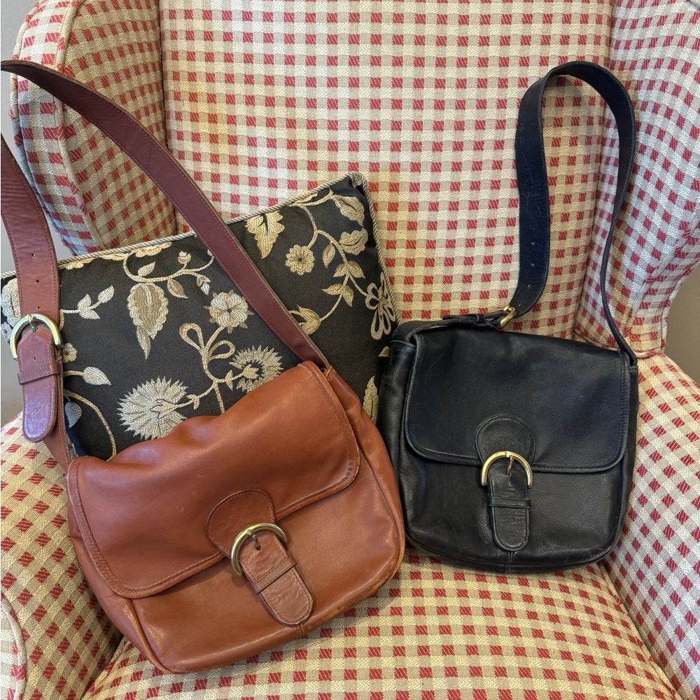 Two vintage Coach bags. Perfect structurally, conditioning would restore Lknew